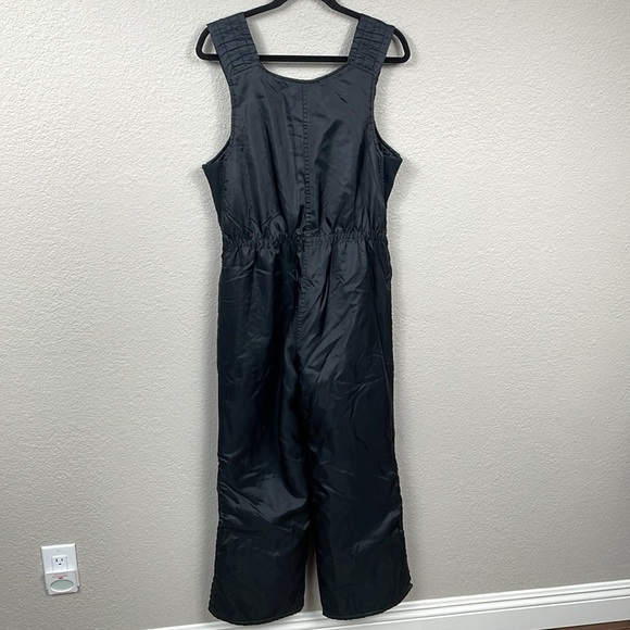 Vintage Bombardier Sportwear Insulated Ski Snow Bib Black Made in USA - Picture 2 of 14